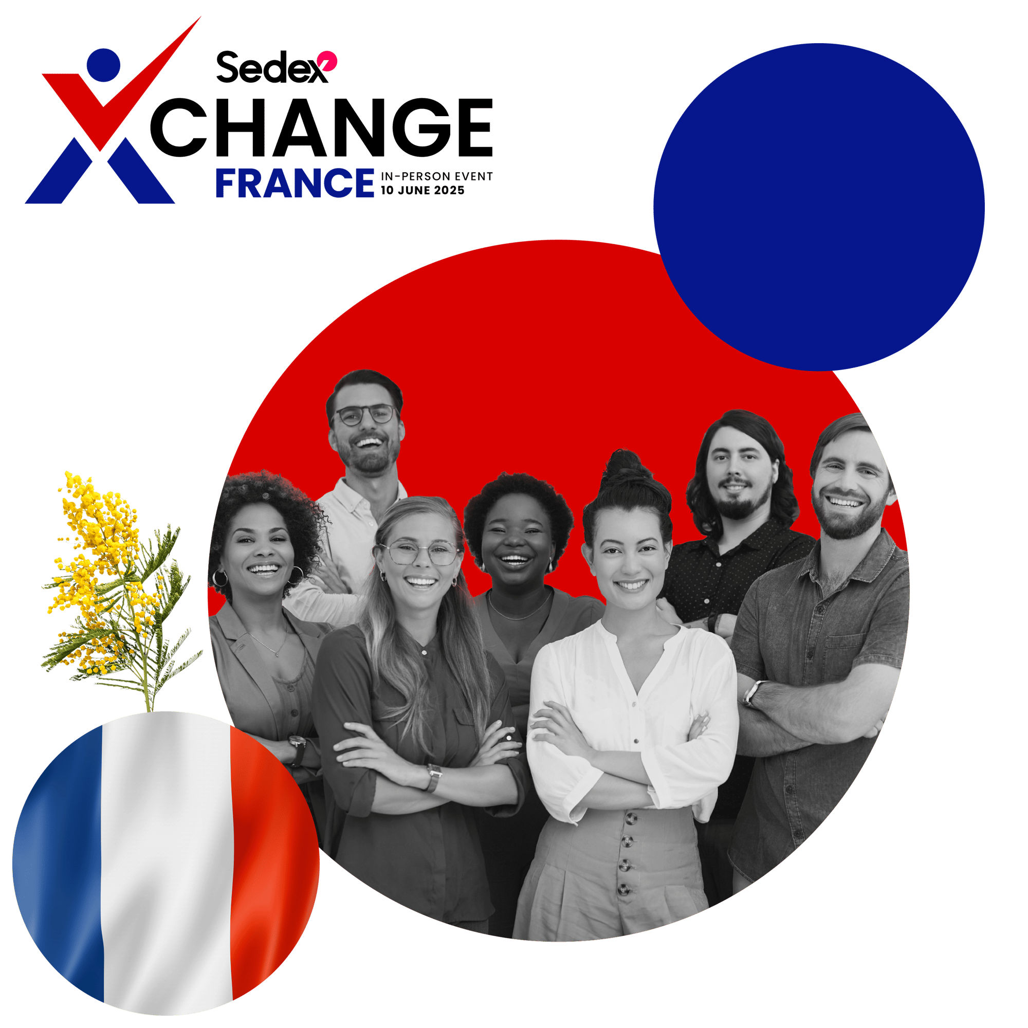 Xchange Roadshow France - Collage + Logo