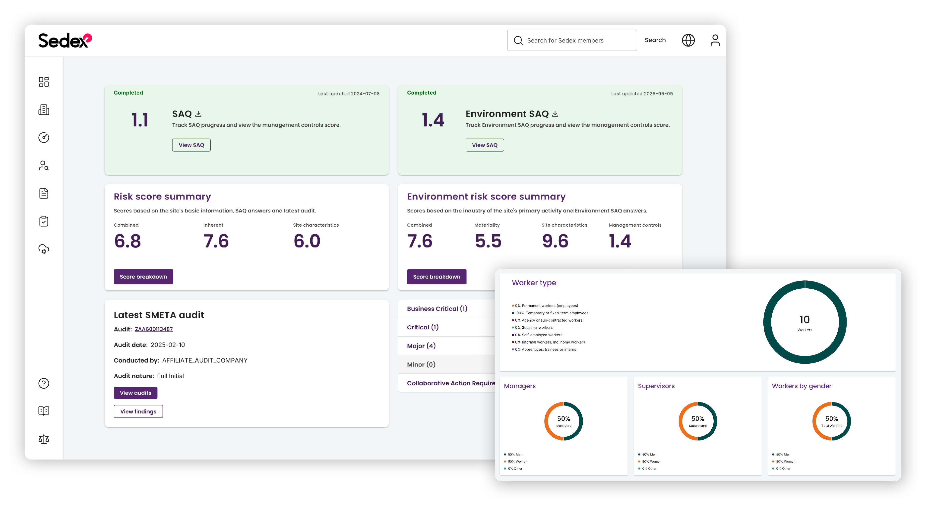 Sedex Platform - Assess Risks